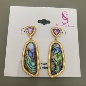 New Savvy Cie Abalone earrings